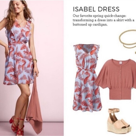 Floral Red and White Summer Dress - Picture 2 of 16